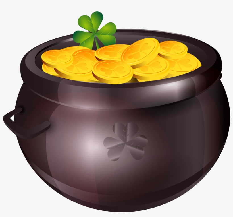 Pot Of Gold Png Clipart Image - Pot Of Gold Transparent Background, transparent png