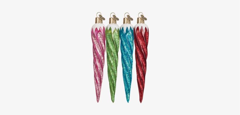 Old World Christmas Fashion Icicle Glass Blown Ornament, transparent png