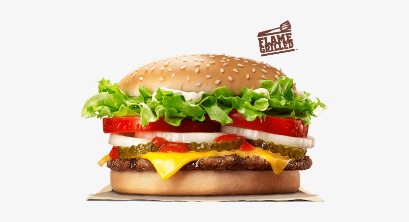 America's Favorite Burger® - Burger King Whopper With Cheese, transparent png