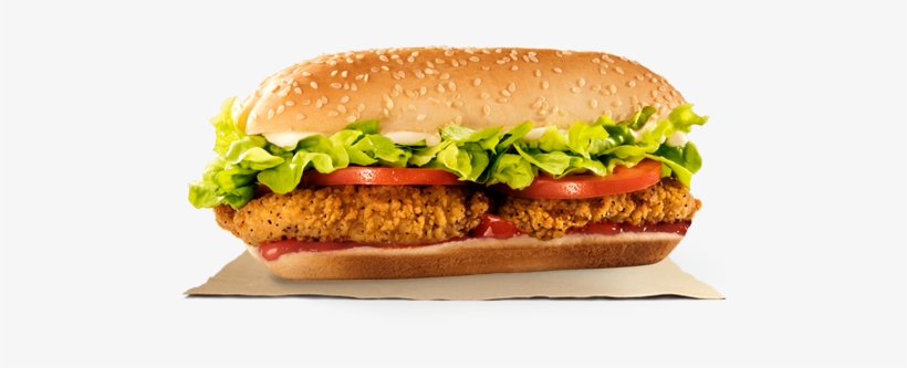Long Chilli Relish Chicken - Long Seasoned Chicken Burger King, transparent png