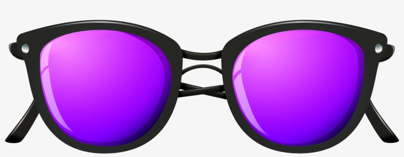 Glasses Clipart Purple - Sunglasses, transparent png
