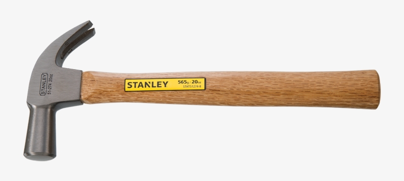Zoom - Stanley Claw Hammer Wood, transparent png