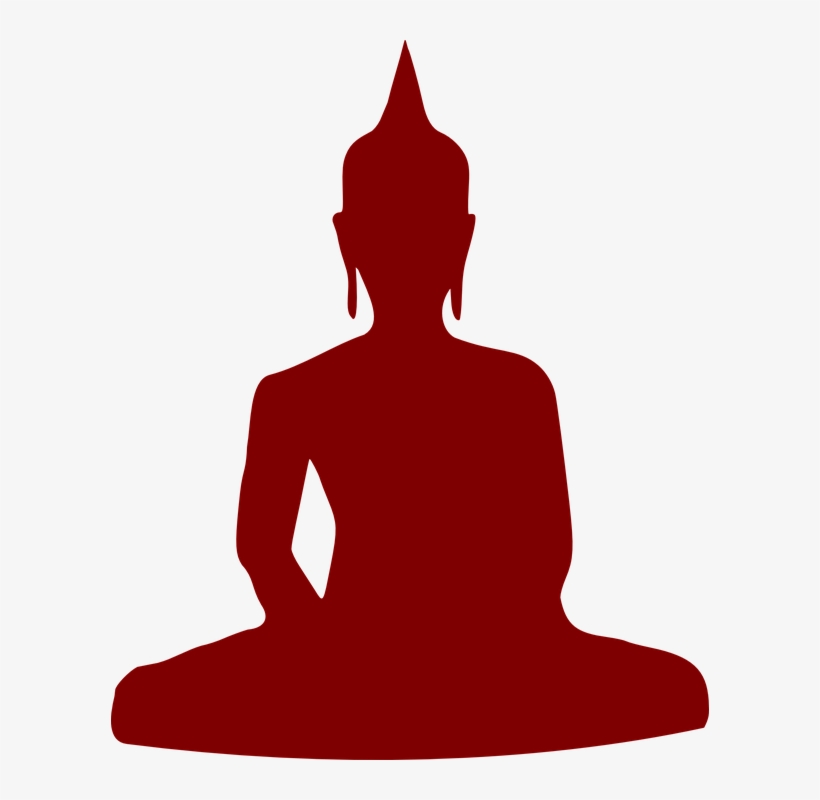 Buddhism Yoga Meditation - Silhouette Of Buddha, transparent png