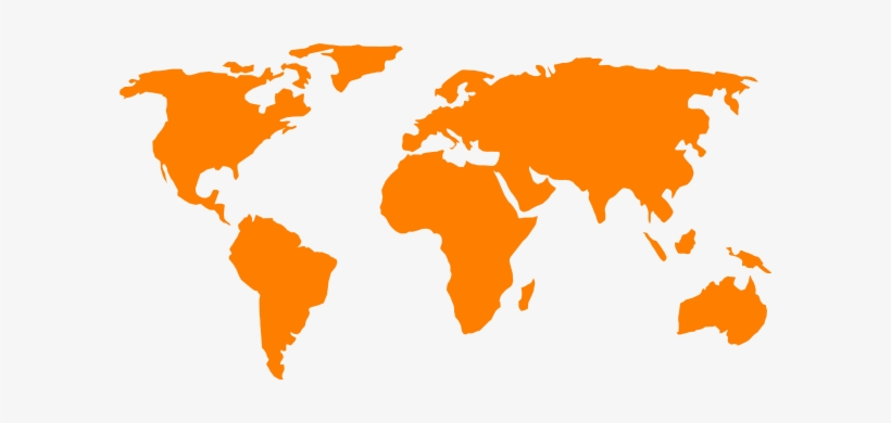 40 Vector World Map Collection - World Map Silhouette Png, transparent png