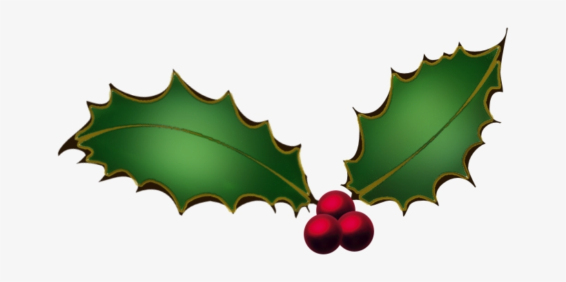 Christmas Holly Clip Art Border - Clip Art, transparent png