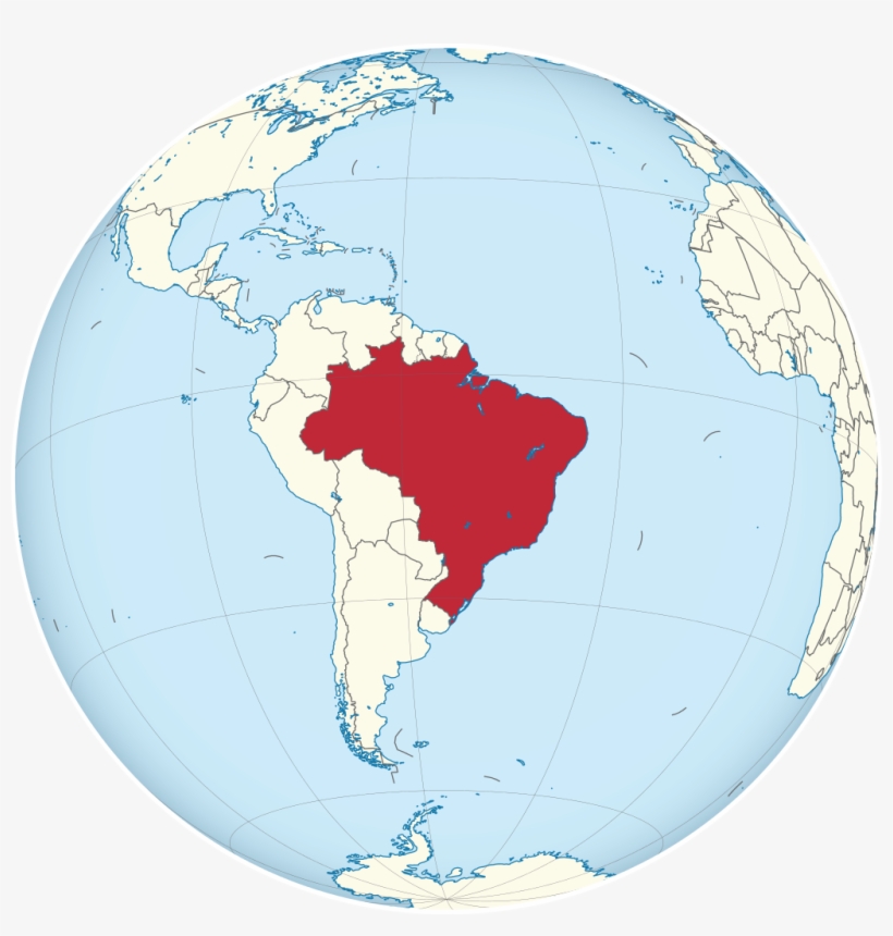 Brazil On The Globe - Brasil No Globo, transparent png