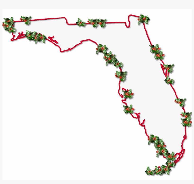 Florida "fancy Frame" Style - State Florida Black Clipart Transparent, transparent png
