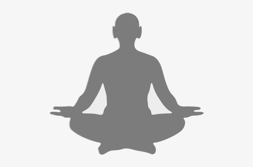 Go To Image - White Yoga Silhouette, transparent png