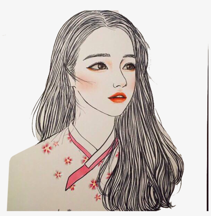 Drawing Illustrator Ulzzang Art Illustration - Ulzzang Art, transparent png