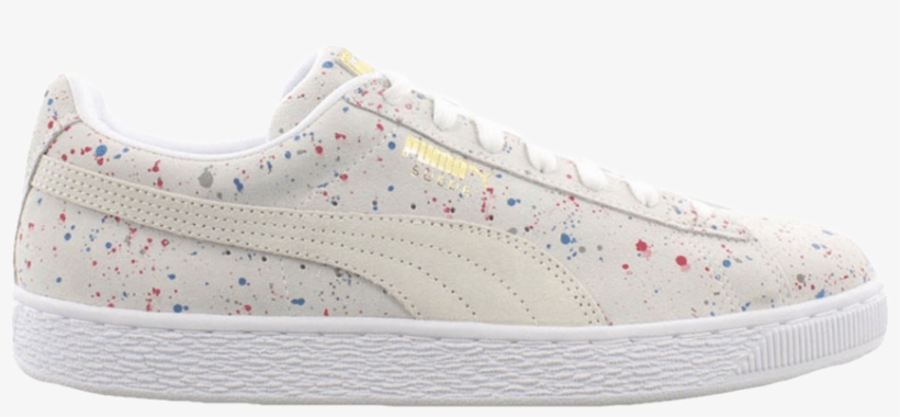 Suede Classic 'paint Splatter' - Sneakers, transparent png