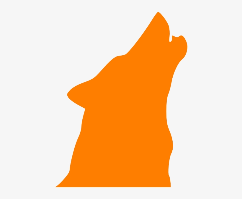 Howling Wolf Head Silhouette, transparent png