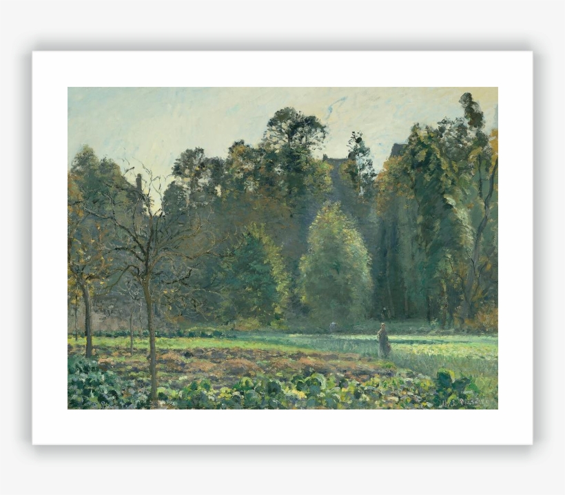 The Cabbage Field, Pontoise - Pissarro The Cabbage Field, transparent png