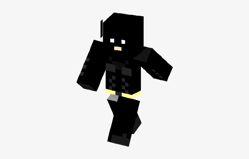 Batman Dark Knight Skin - Black Suit Spiderman Minecraft, transparent png