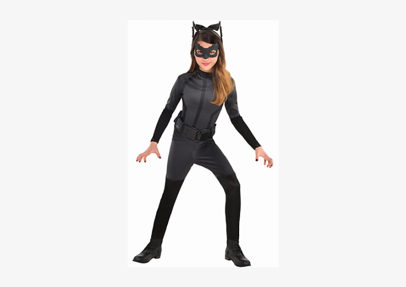 New Girls Black Catwoman Costume - Halloween Costumes Catwoman Girls, transparent png