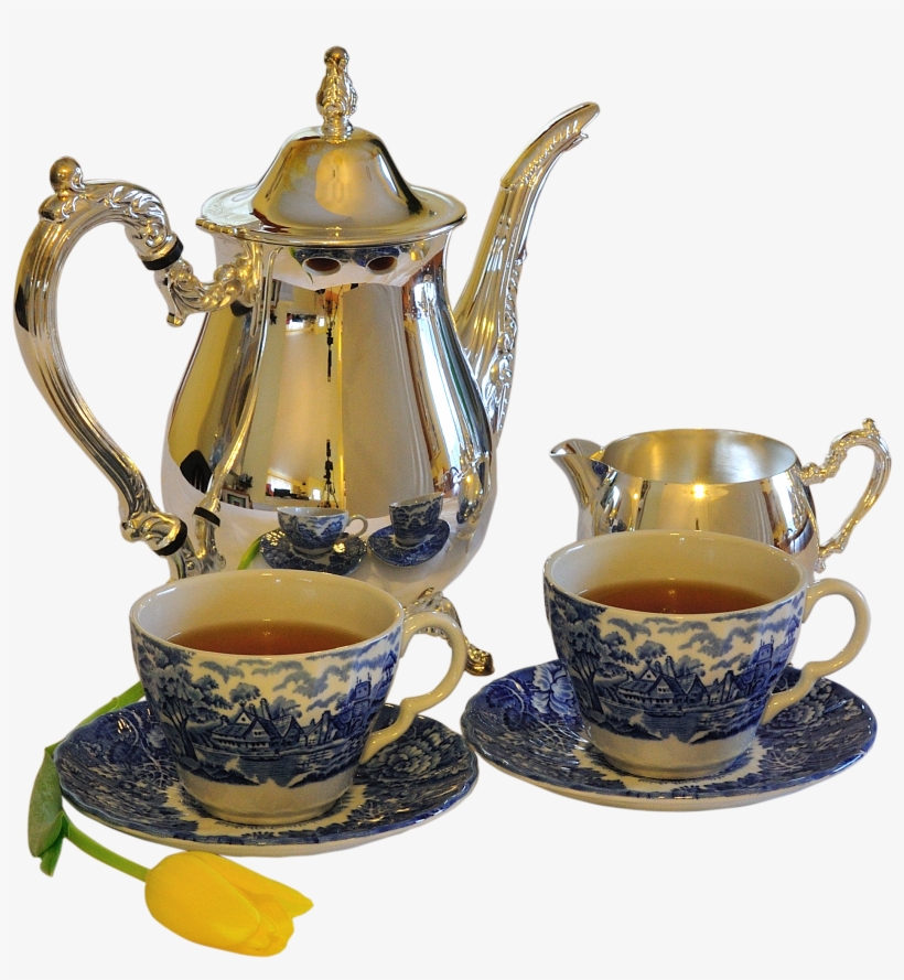 Teapot And Tea Cup Png - Tea Cup And Kettle Png, transparent png