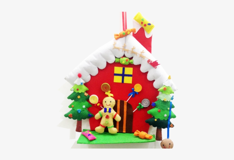 Hanging Christmas Ornament Png - House, transparent png