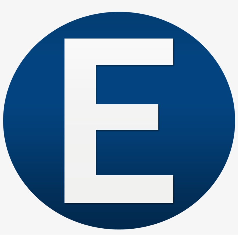 Blue White Letter E Logo Design Png Free To Use Images - Letra E Logo, transparent png