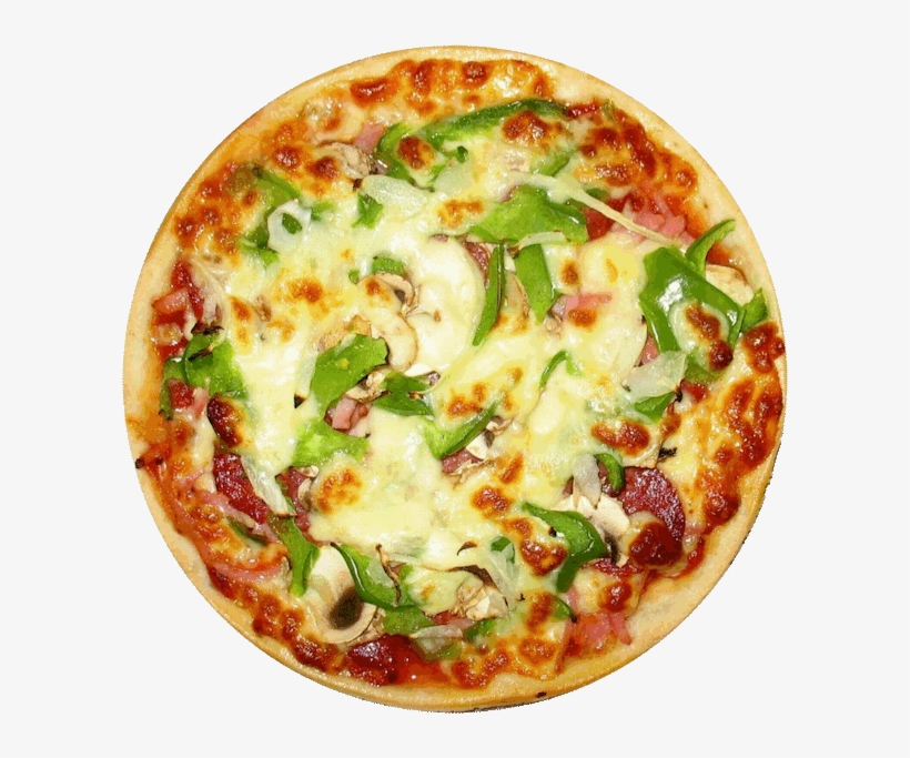 Margherita - Mushroom And Capsicum Pizza, transparent png