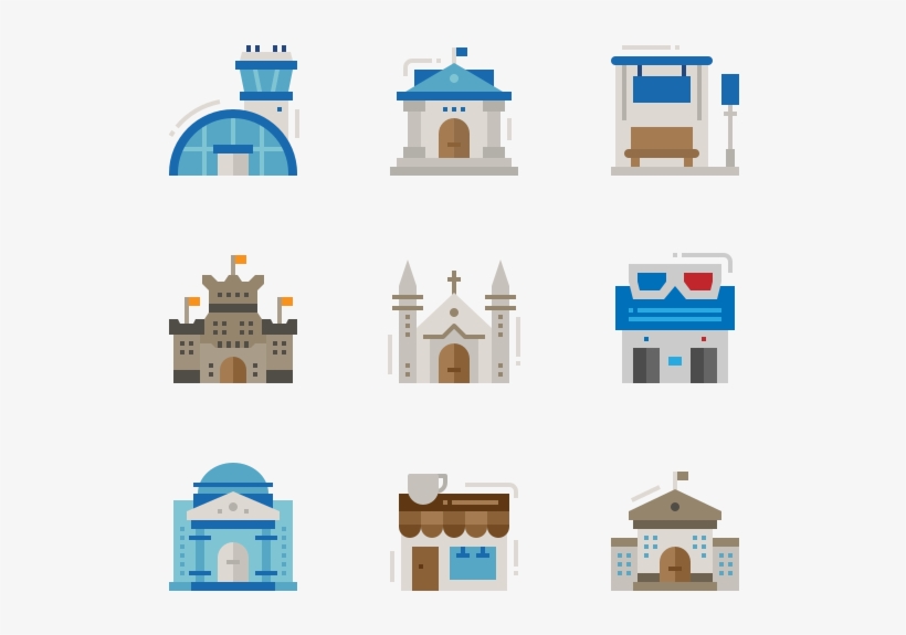 Buildings, transparent png