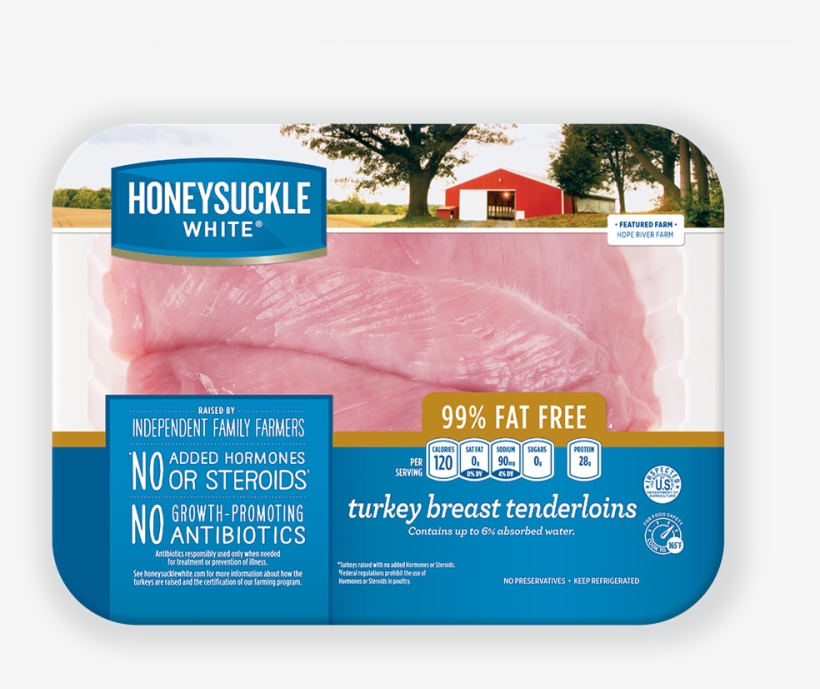 Turkey Breast Tenderloins - Honeysuckle White Fresh Split Turkey Breast, transparent png