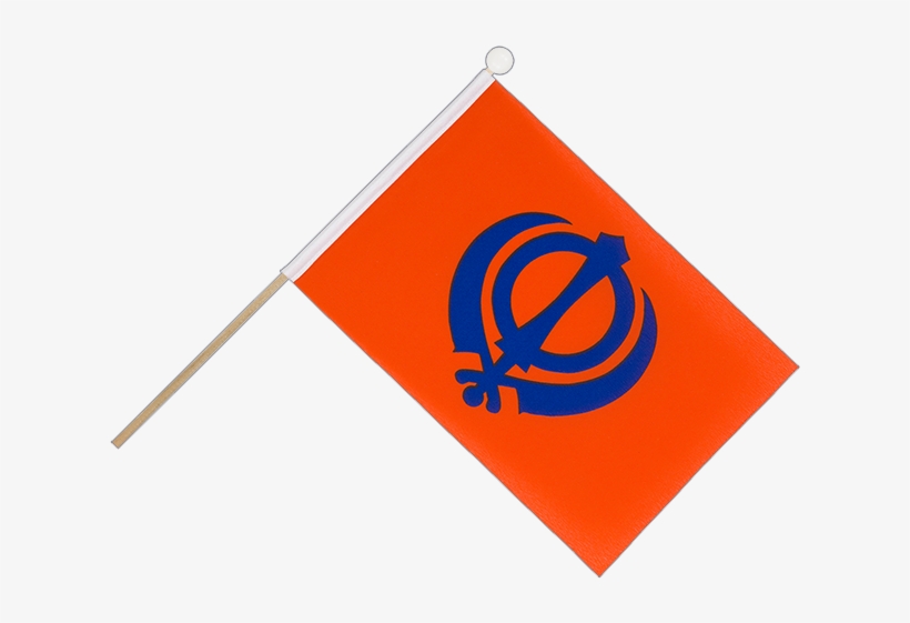 Hand Waving Flag Sikhism - Sikh Flag, transparent png