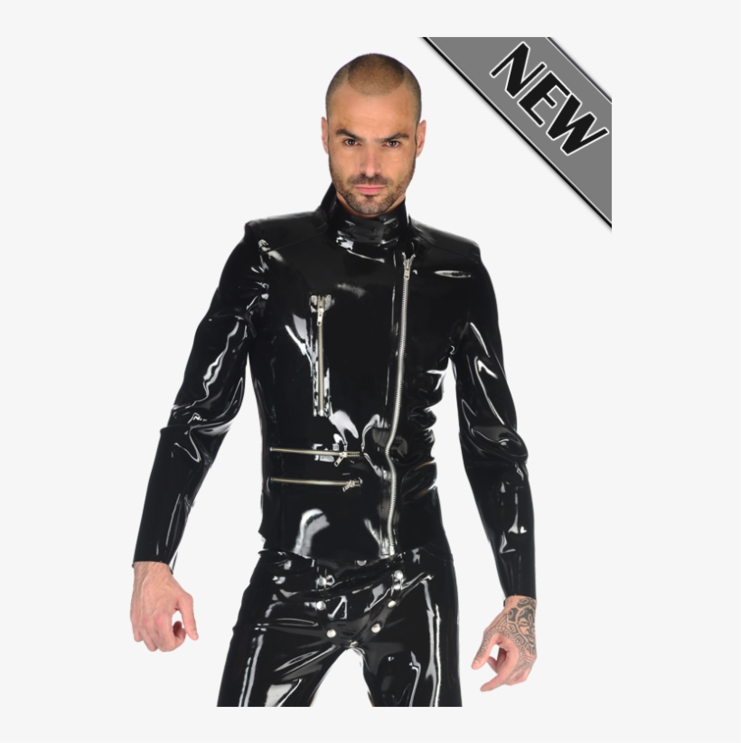 Maddox Biker Jacket - Latex Dress Men, transparent png