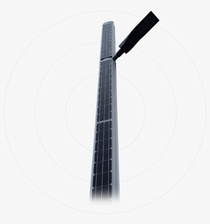 Custom Solar Panels For Priess Off-grid Street Lighting - Solar Panel Integrated Street Poles, transparent png