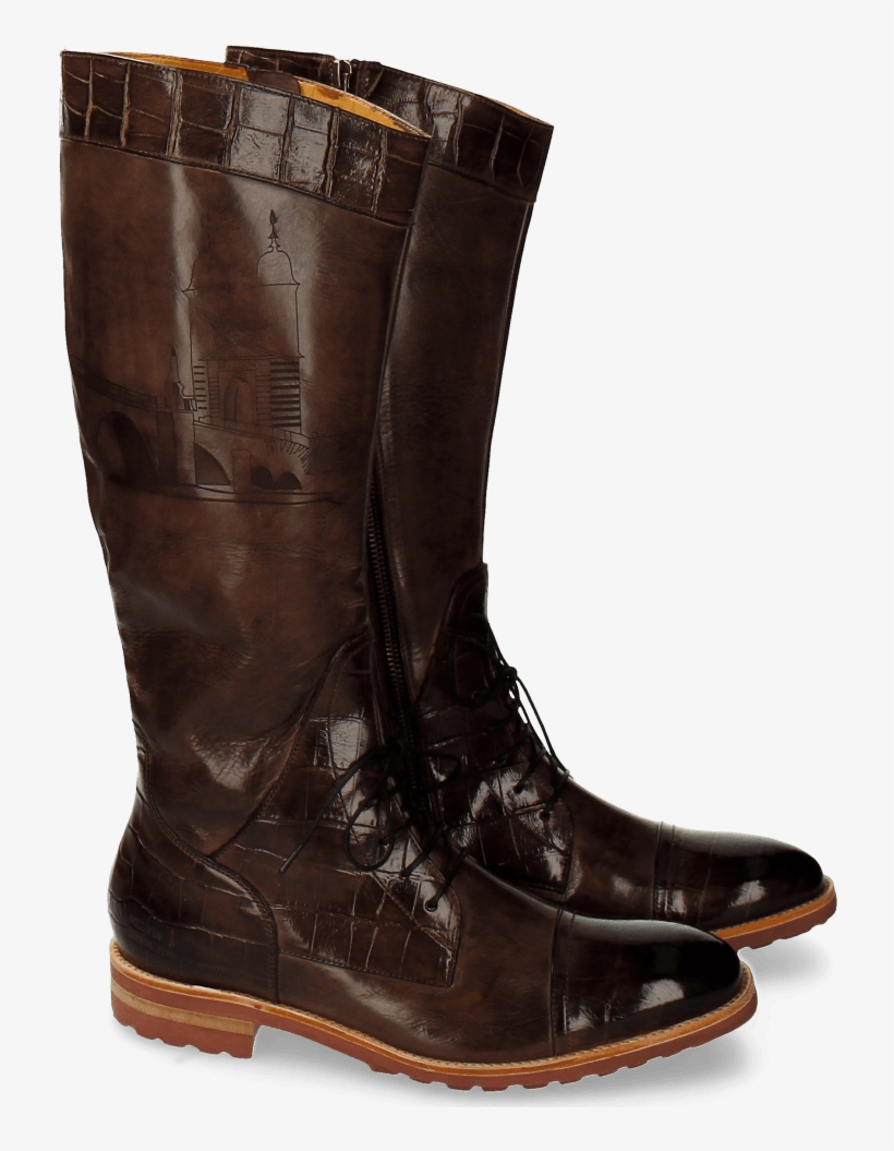 Ankle Boots Tom 16 Big Croco Stone Crust Stone Lasercut - Riding Boot, transparent png