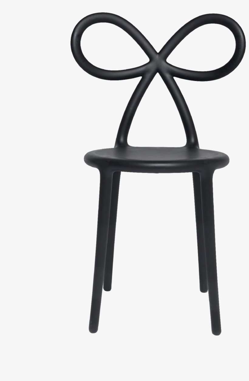 02 Qeeboo Ribbon Chair By Nika Zupanc Black - Nika Zupanc Ribbon Chair, transparent png