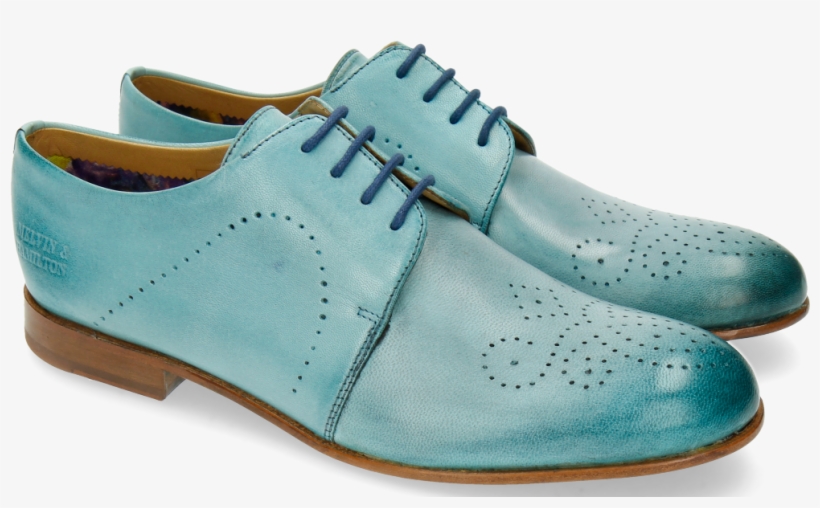 Derby Shoes Sally 1 Turquoise - Suede, transparent png