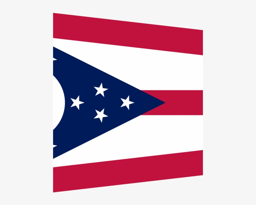 Ohio State Flag Png Paperpull - Flag Of Ohio, transparent png