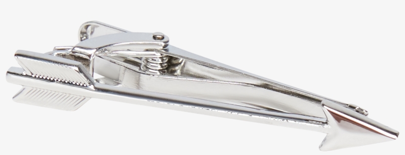 Silver Arrow Tie Pin - Earrings, transparent png