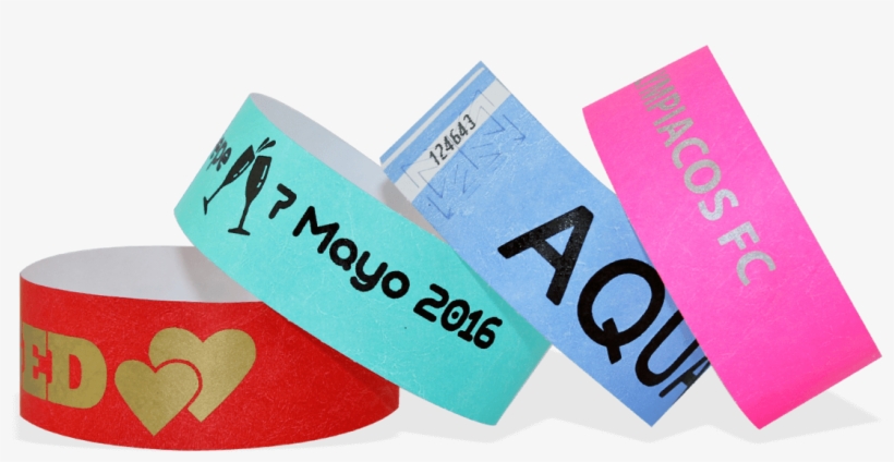 One-colour Print Tyvek Wristbands 25 Mm - Tyvek Wristband, transparent png