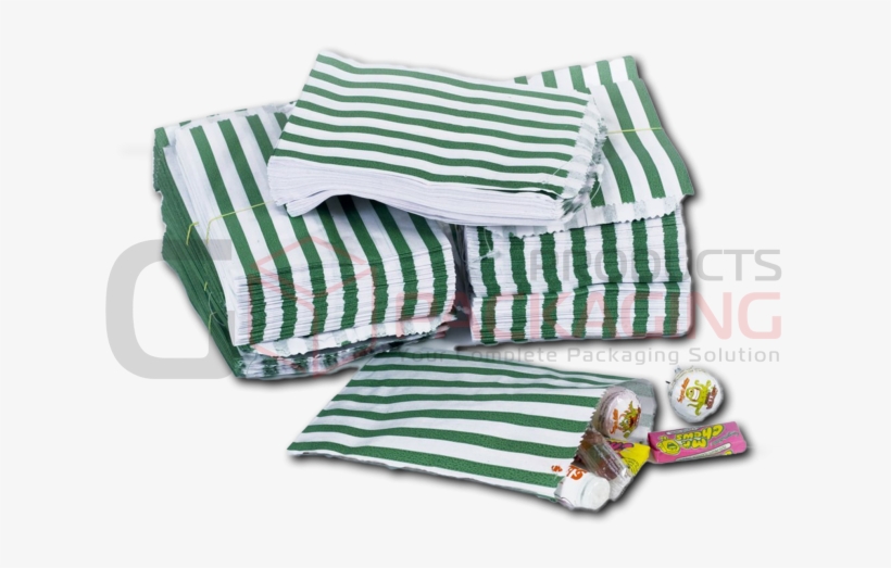 Green Striped Paper Bags - Diaper Bag, transparent png