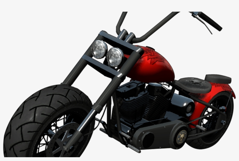 Motorcycle Png Free Download On Mbtskoudsalg - Chopper, transparent png