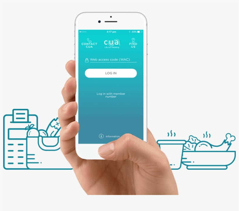 Phone With Cua App, transparent png