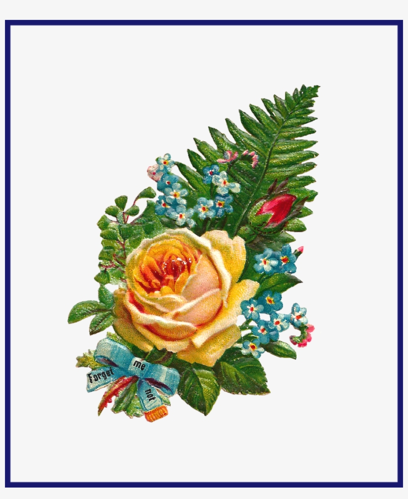Best Antique Clip Art - Hd Flowers Clipart, transparent png