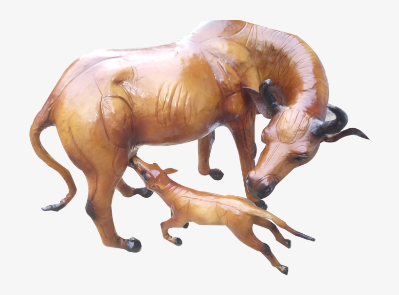 Make Leather Toys Cow And Calf Pair - Toy Cow And Calf, transparent png