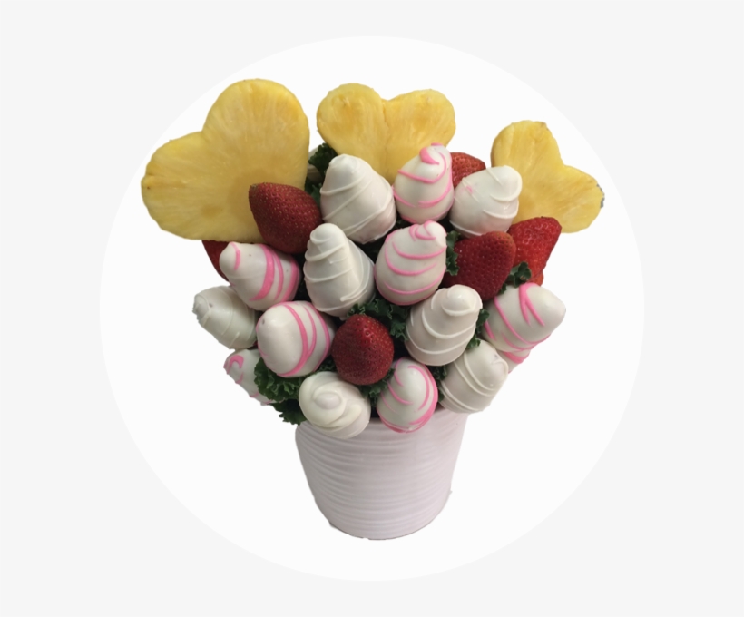 White Berry Bliss Bouquet - Buttercream, transparent png