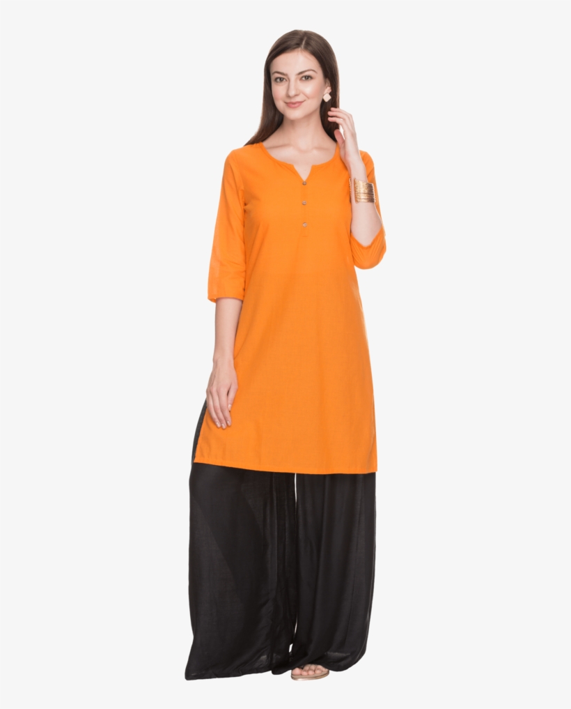 Women Slim Fit Solid Kurta - Formal Wear, transparent png