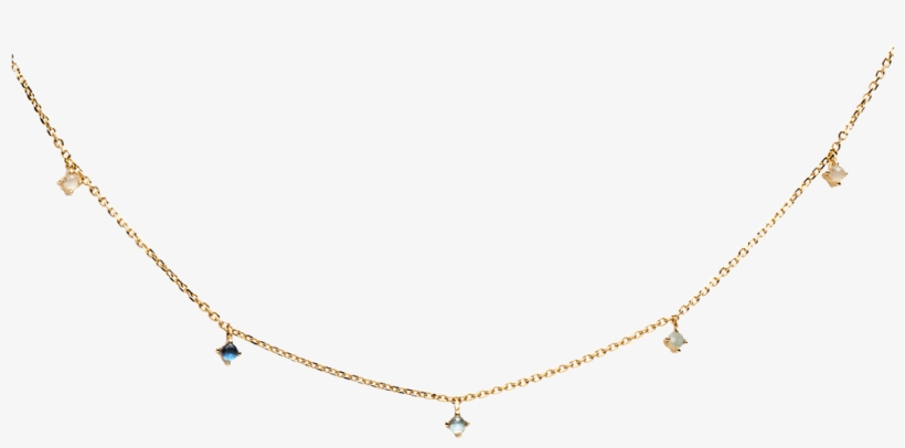 Navy Gold Necklace - Necklace, transparent png