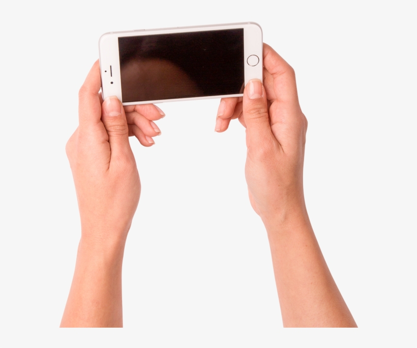 Phone In Woman Hand - Iphone, transparent png
