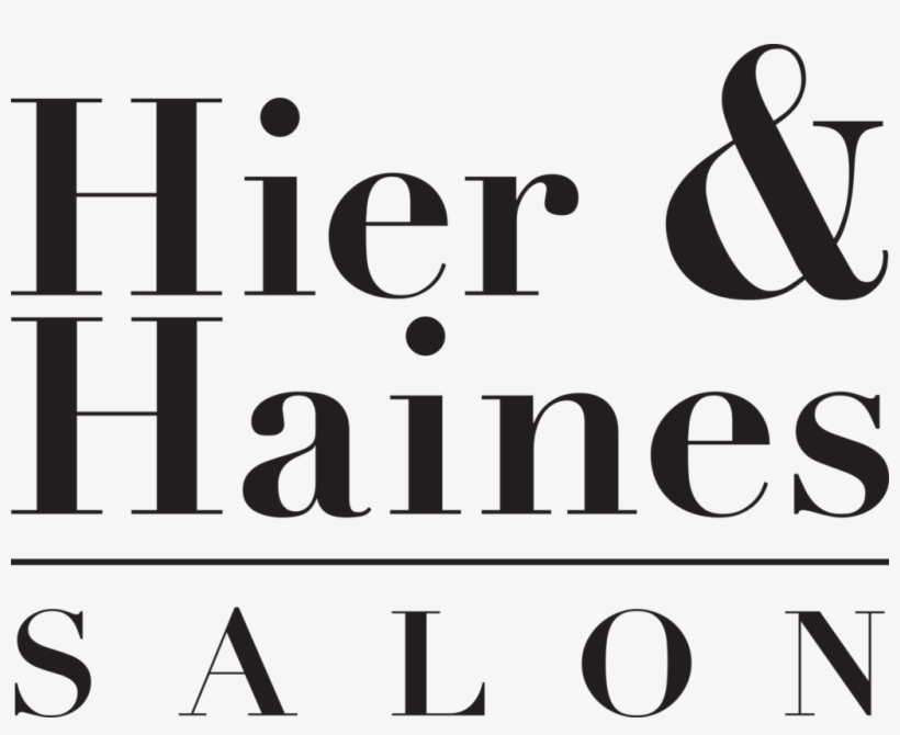 Hier And Haines Salon - Calligraphy, transparent png