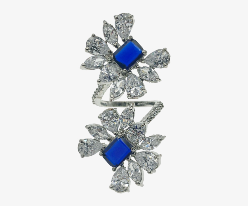 Flower Wrap Ring - Diamond, transparent png
