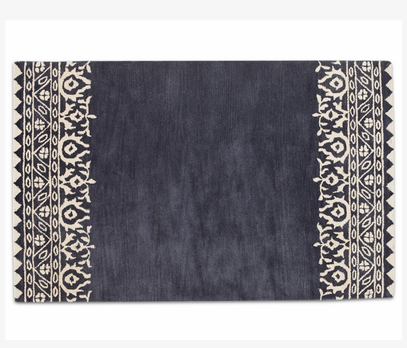 Bindi Indigo Rug Is A Handcrafted, Henna-inspired Beauty - Construction Paper, transparent png