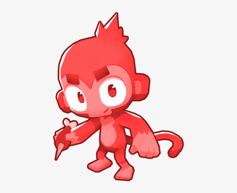 Red Monkey - Bloons Td 6 Dart Monkey, transparent png