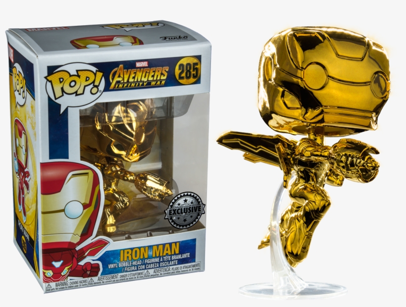 Avengers - Chrome Iron Man Pop, transparent png