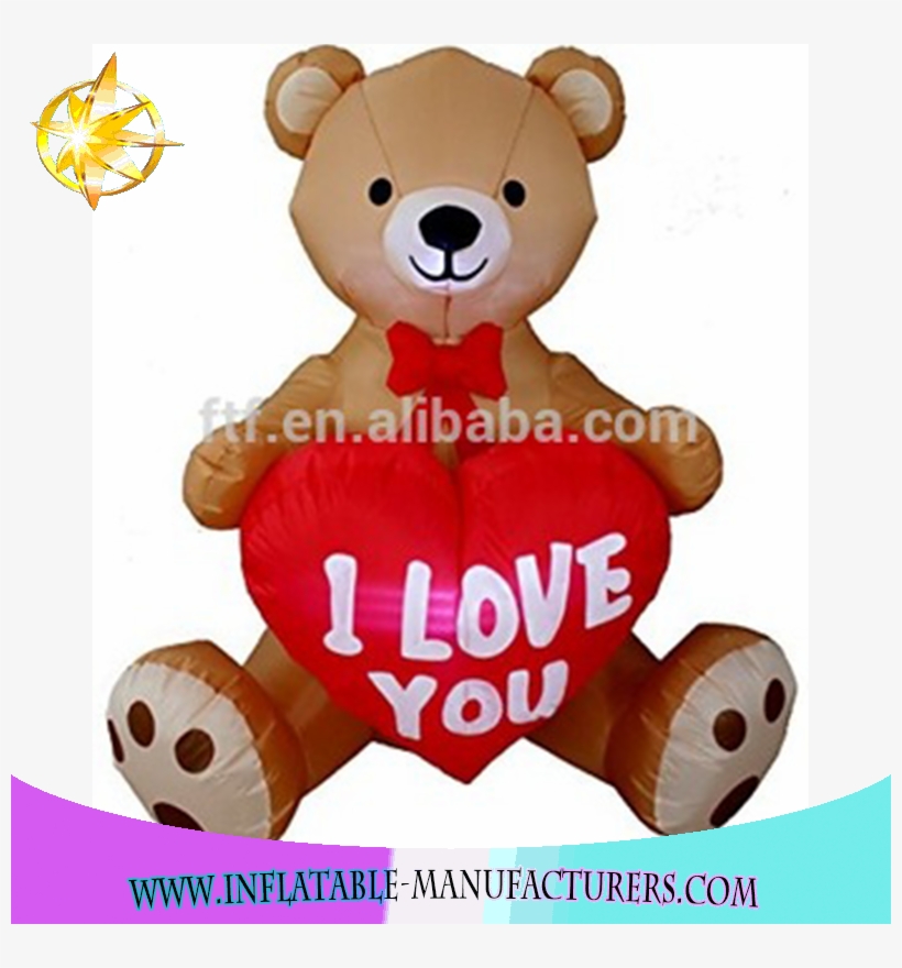 2018 Wholesale Valentine Day Inflatable Teddy Bear - Valentine's Day Inflatable, transparent png