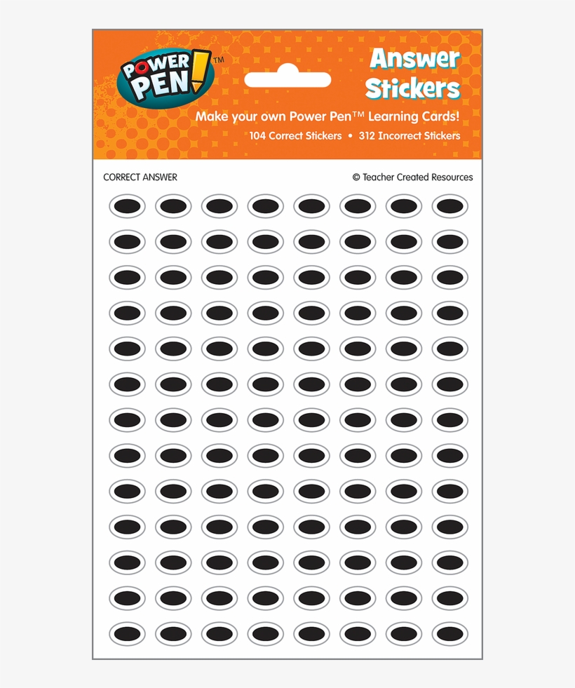 Tcr6168 Power Pen Learning Cards Answer Stickers Image - Milk Crate Yak Gear, transparent png