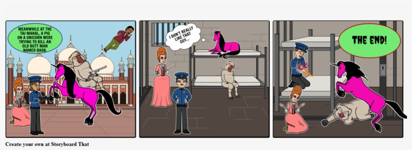 The Pig And The Unicorn - Cartoon, transparent png